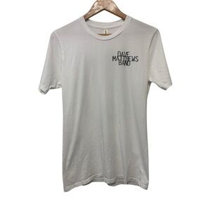 White Dave Matthews Band Logo Tee USA 100% Organic Cotton
